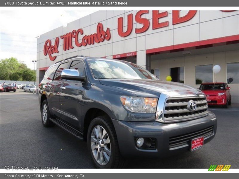 Nautical Blue Metallic / Sand Beige 2008 Toyota Sequoia Limited 4WD