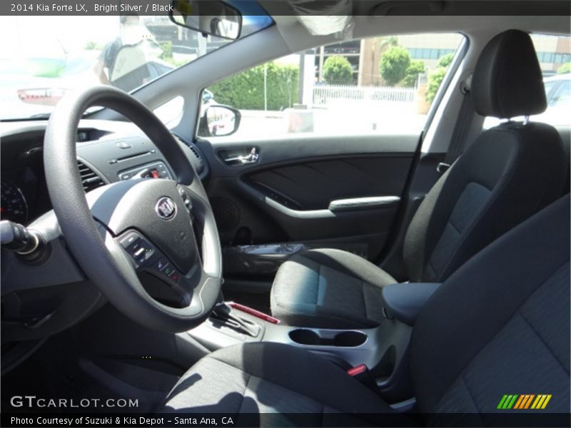 Bright Silver / Black 2014 Kia Forte LX