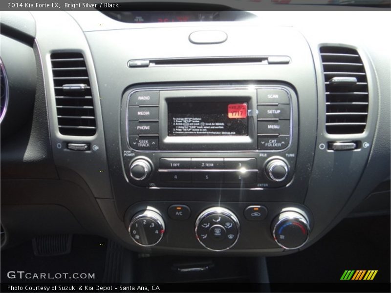 Bright Silver / Black 2014 Kia Forte LX