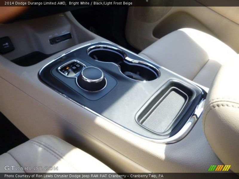 Bright White / Black/Light Frost Beige 2014 Dodge Durango Limited AWD