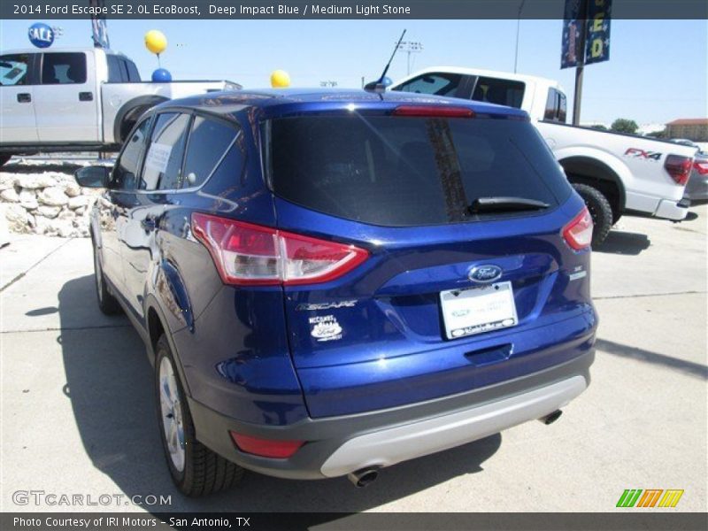 Deep Impact Blue / Medium Light Stone 2014 Ford Escape SE 2.0L EcoBoost