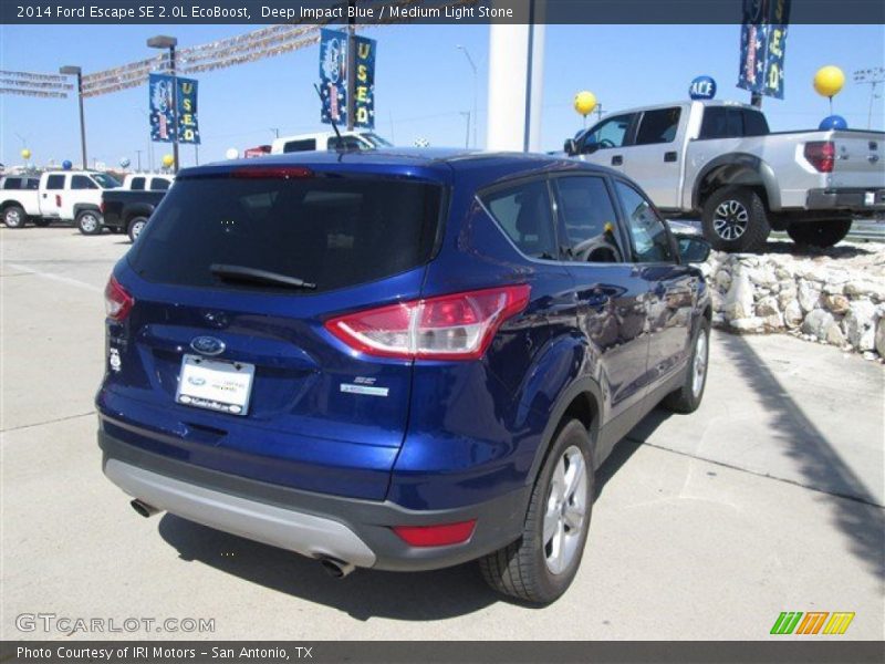Deep Impact Blue / Medium Light Stone 2014 Ford Escape SE 2.0L EcoBoost