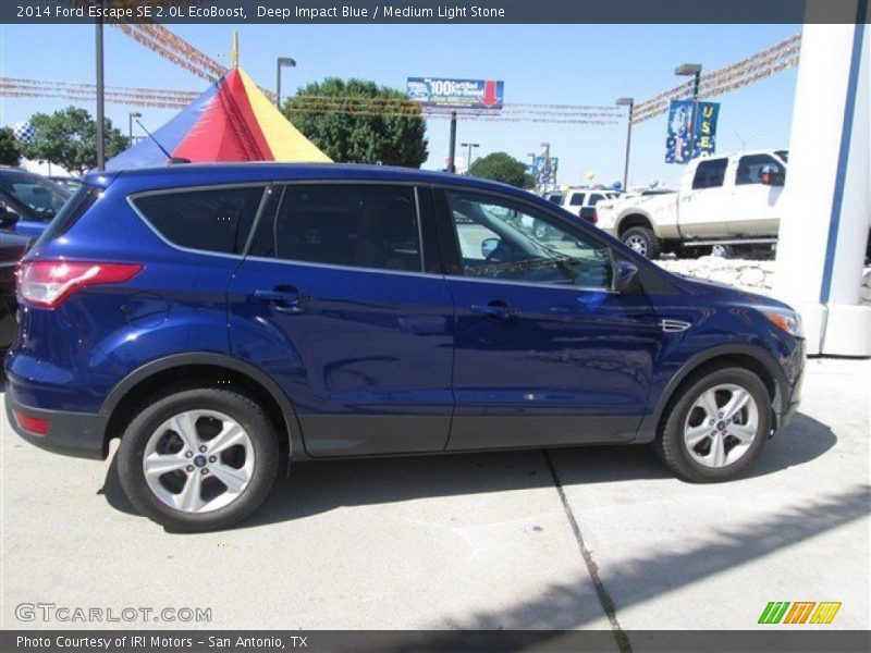 Deep Impact Blue / Medium Light Stone 2014 Ford Escape SE 2.0L EcoBoost