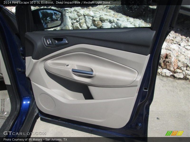 Deep Impact Blue / Medium Light Stone 2014 Ford Escape SE 2.0L EcoBoost