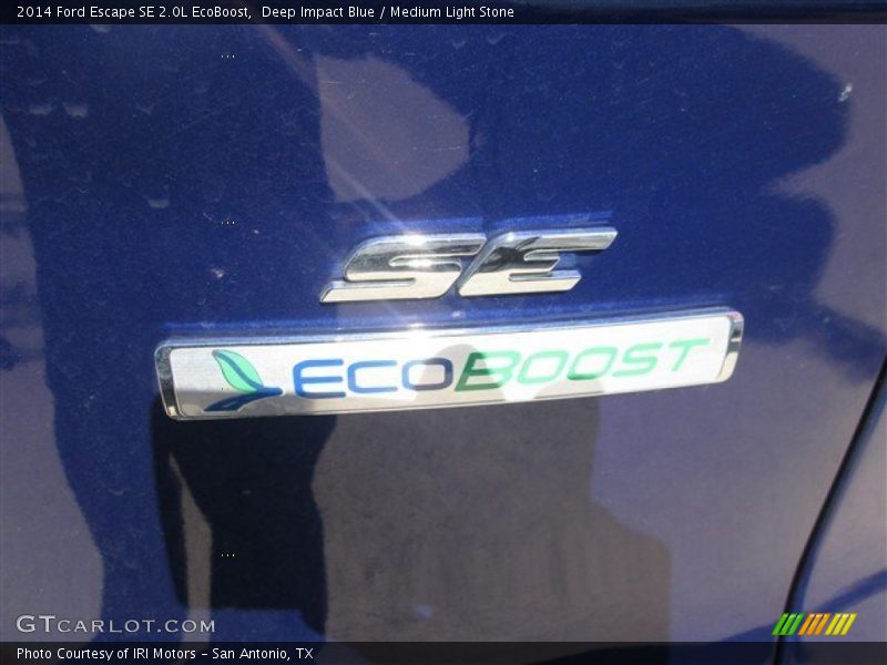 Deep Impact Blue / Medium Light Stone 2014 Ford Escape SE 2.0L EcoBoost