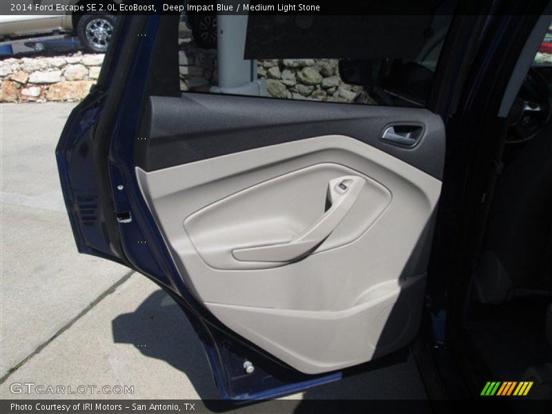 Deep Impact Blue / Medium Light Stone 2014 Ford Escape SE 2.0L EcoBoost