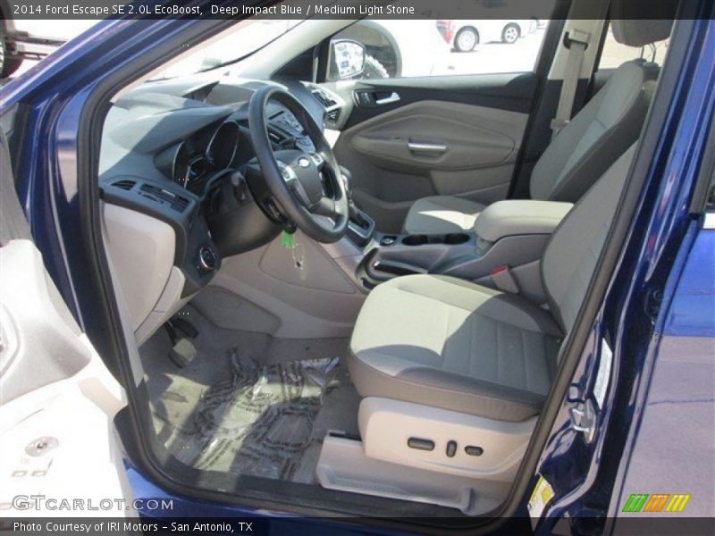 Deep Impact Blue / Medium Light Stone 2014 Ford Escape SE 2.0L EcoBoost