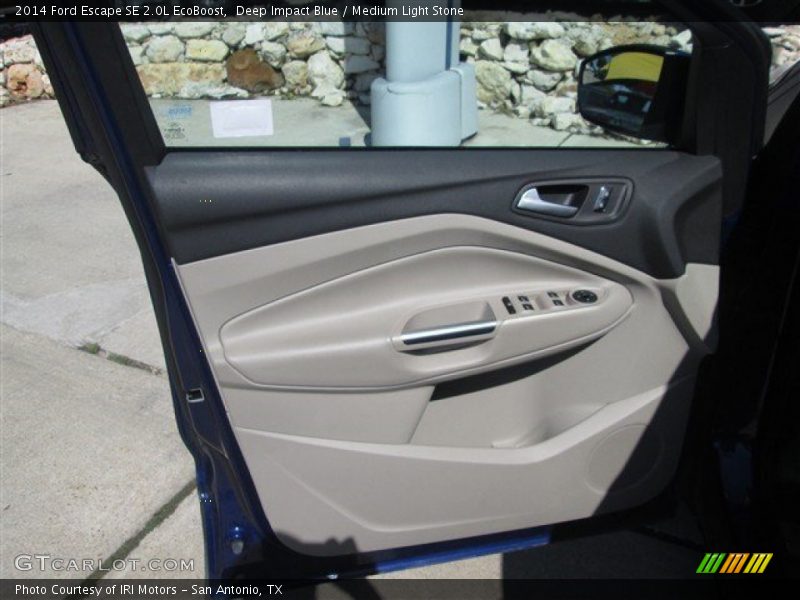 Deep Impact Blue / Medium Light Stone 2014 Ford Escape SE 2.0L EcoBoost