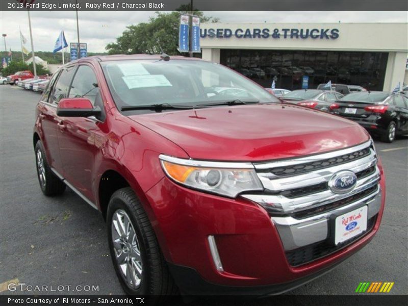 Ruby Red / Charcoal Black 2013 Ford Edge Limited