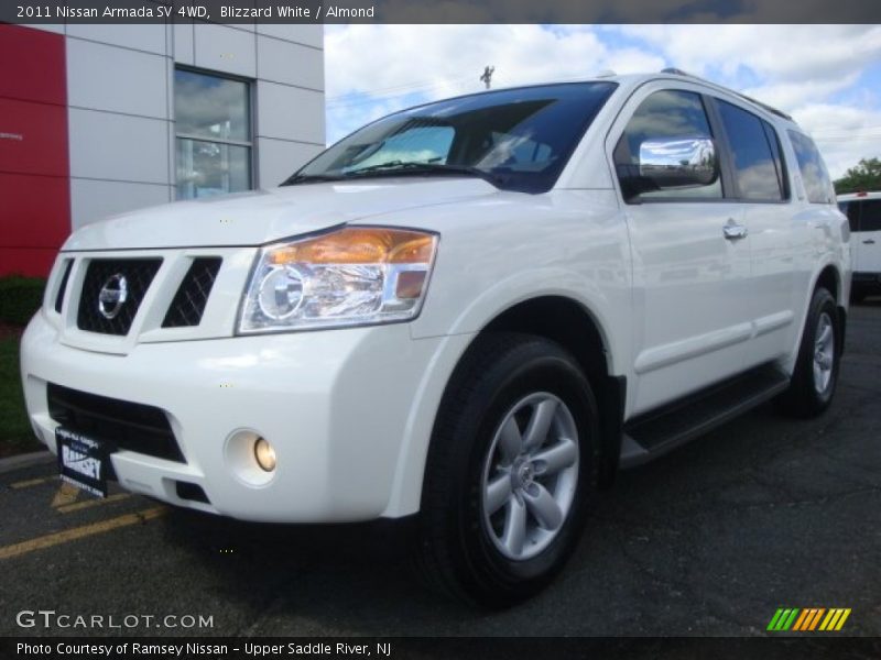 Blizzard White / Almond 2011 Nissan Armada SV 4WD