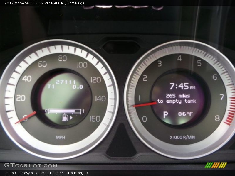 Silver Metallic / Soft Beige 2012 Volvo S60 T5