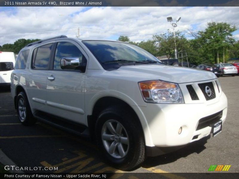 Blizzard White / Almond 2011 Nissan Armada SV 4WD