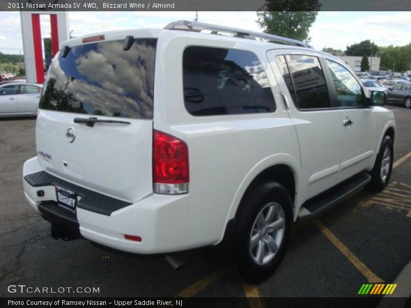 Blizzard White / Almond 2011 Nissan Armada SV 4WD