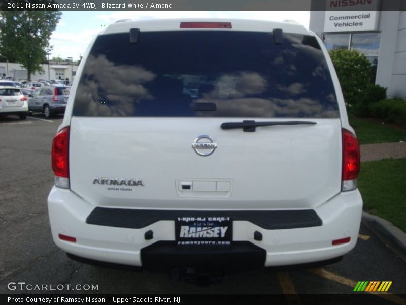 Blizzard White / Almond 2011 Nissan Armada SV 4WD