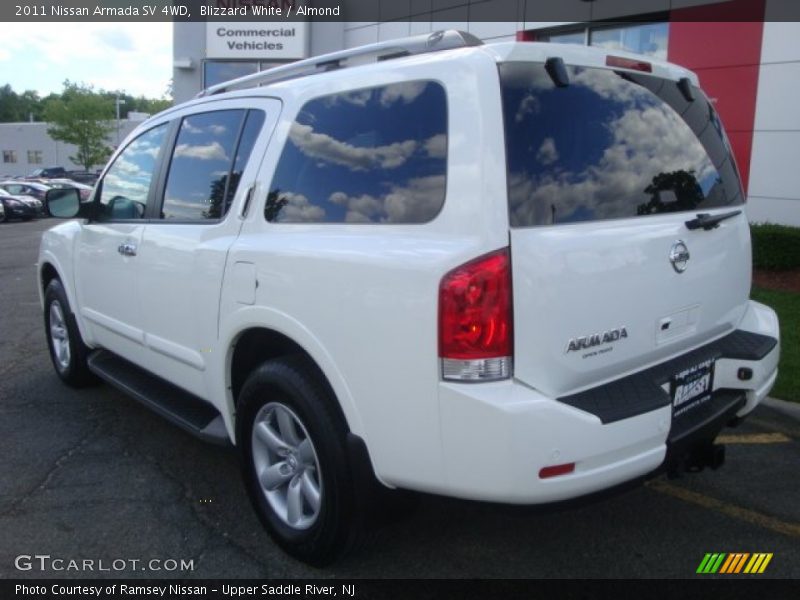 Blizzard White / Almond 2011 Nissan Armada SV 4WD