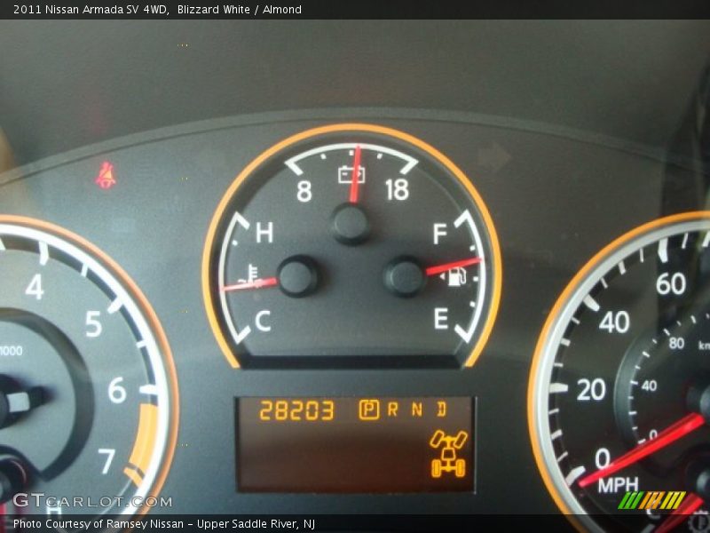 Blizzard White / Almond 2011 Nissan Armada SV 4WD