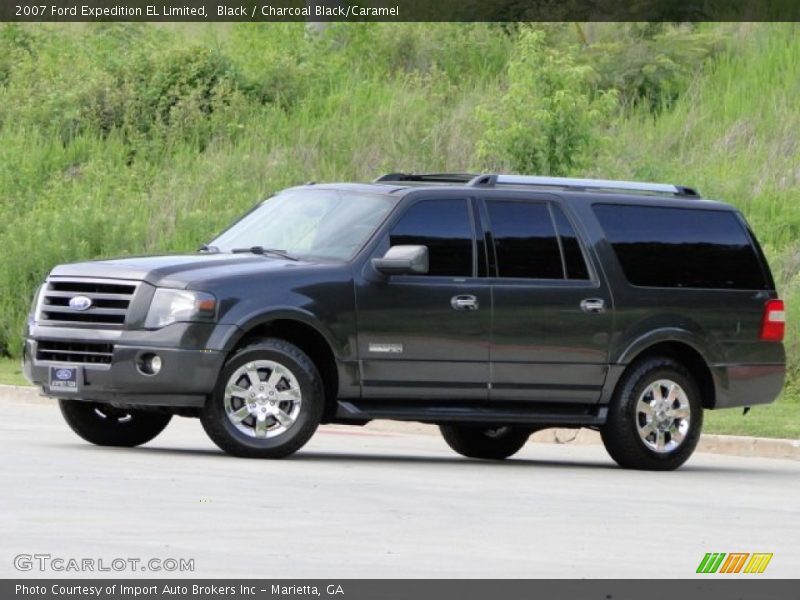Black / Charcoal Black/Caramel 2007 Ford Expedition EL Limited