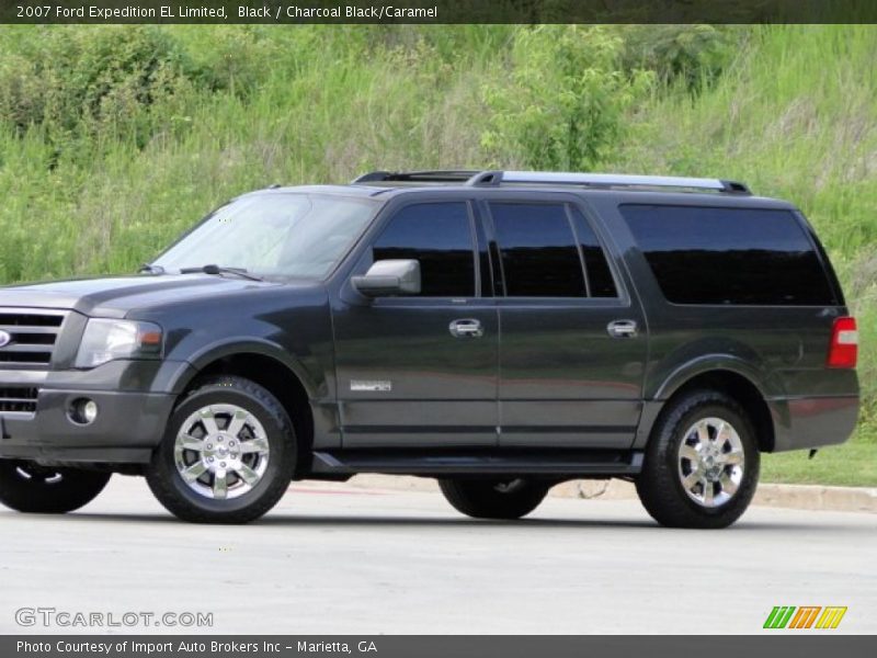 Black / Charcoal Black/Caramel 2007 Ford Expedition EL Limited