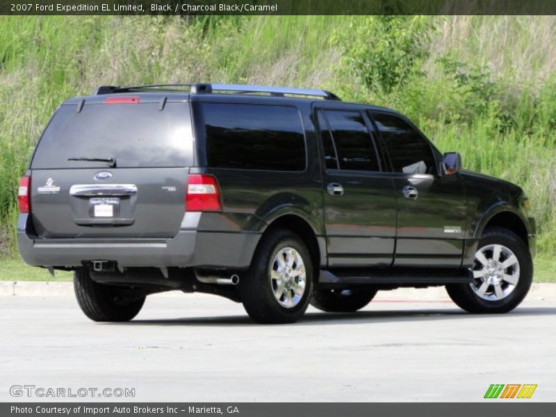 Black / Charcoal Black/Caramel 2007 Ford Expedition EL Limited