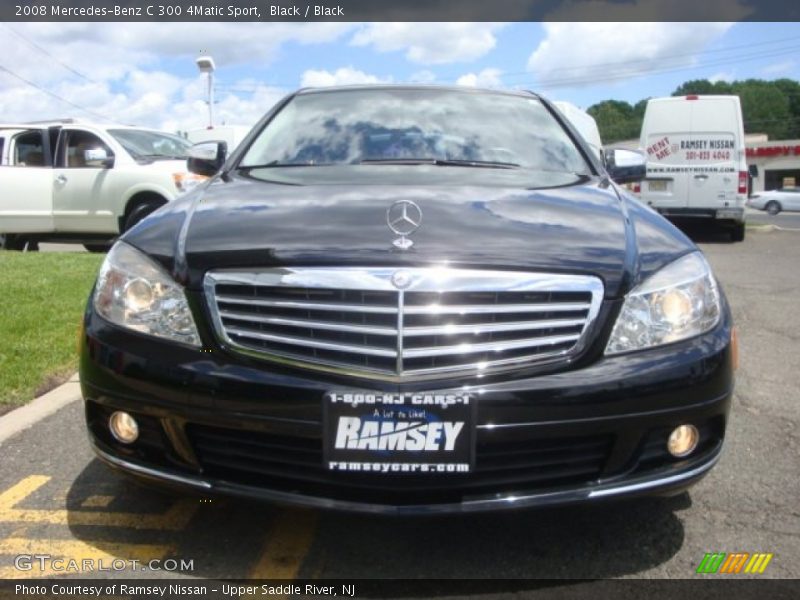 Black / Black 2008 Mercedes-Benz C 300 4Matic Sport