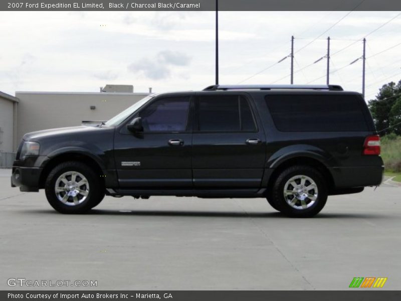 Black / Charcoal Black/Caramel 2007 Ford Expedition EL Limited