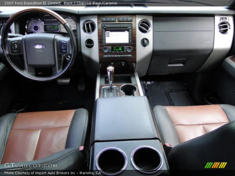 Black / Charcoal Black/Caramel 2007 Ford Expedition EL Limited