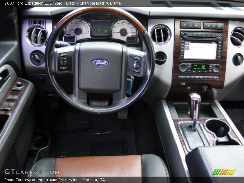 Black / Charcoal Black/Caramel 2007 Ford Expedition EL Limited