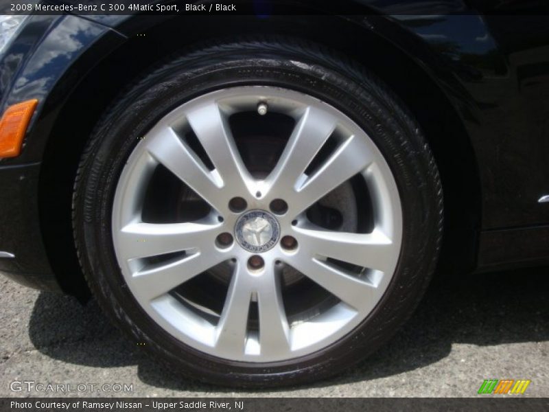 Black / Black 2008 Mercedes-Benz C 300 4Matic Sport