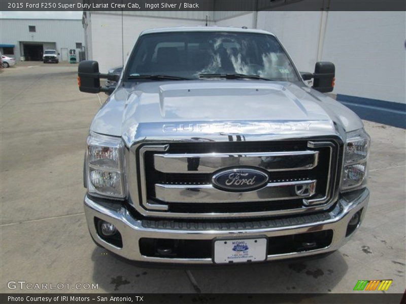 Ingot Silver / Black 2015 Ford F250 Super Duty Lariat Crew Cab