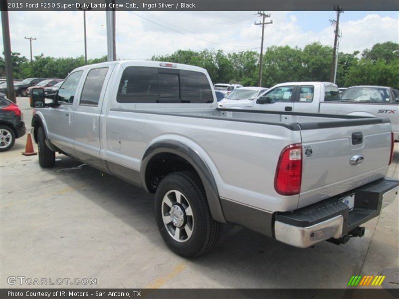 Ingot Silver / Black 2015 Ford F250 Super Duty Lariat Crew Cab