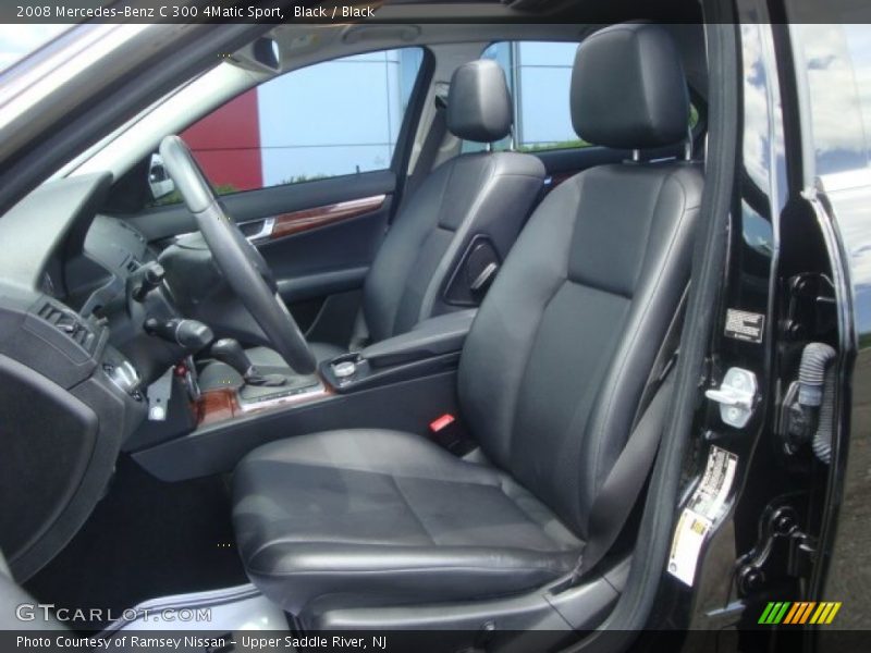 Black / Black 2008 Mercedes-Benz C 300 4Matic Sport