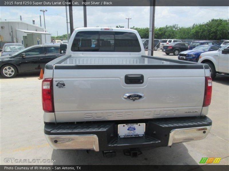 Ingot Silver / Black 2015 Ford F250 Super Duty Lariat Crew Cab