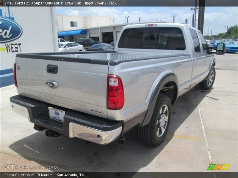 Ingot Silver / Black 2015 Ford F250 Super Duty Lariat Crew Cab