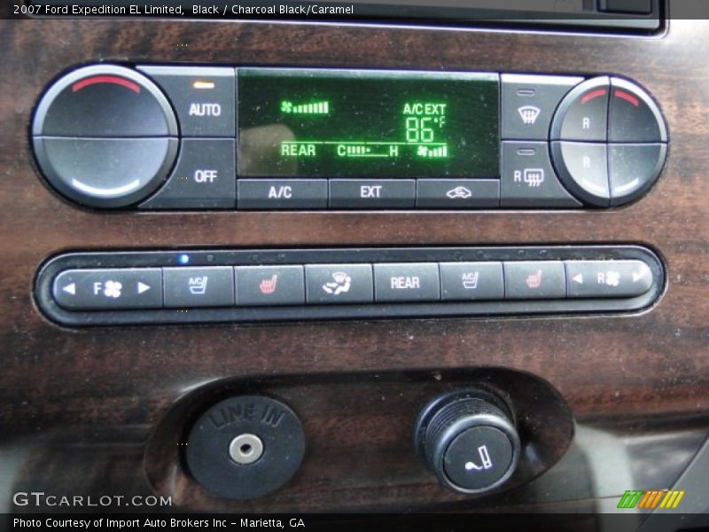 Black / Charcoal Black/Caramel 2007 Ford Expedition EL Limited