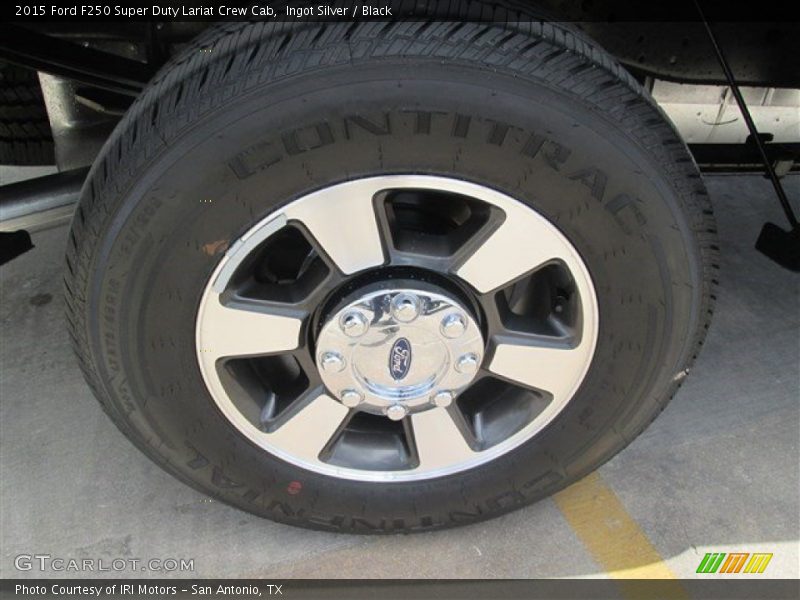 Ingot Silver / Black 2015 Ford F250 Super Duty Lariat Crew Cab