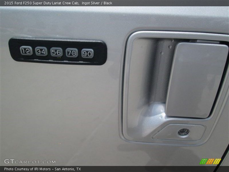 Ingot Silver / Black 2015 Ford F250 Super Duty Lariat Crew Cab
