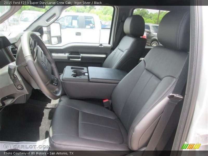 Ingot Silver / Black 2015 Ford F250 Super Duty Lariat Crew Cab