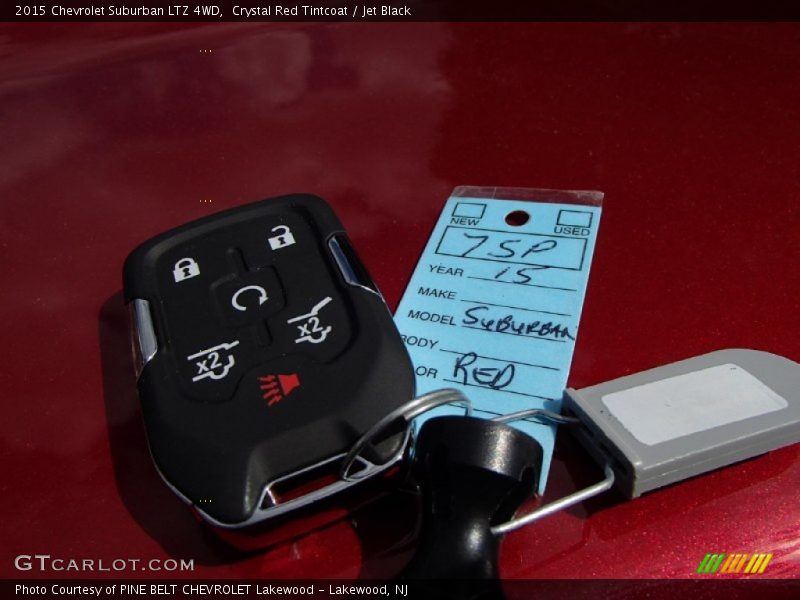 Crystal Red Tintcoat / Jet Black 2015 Chevrolet Suburban LTZ 4WD