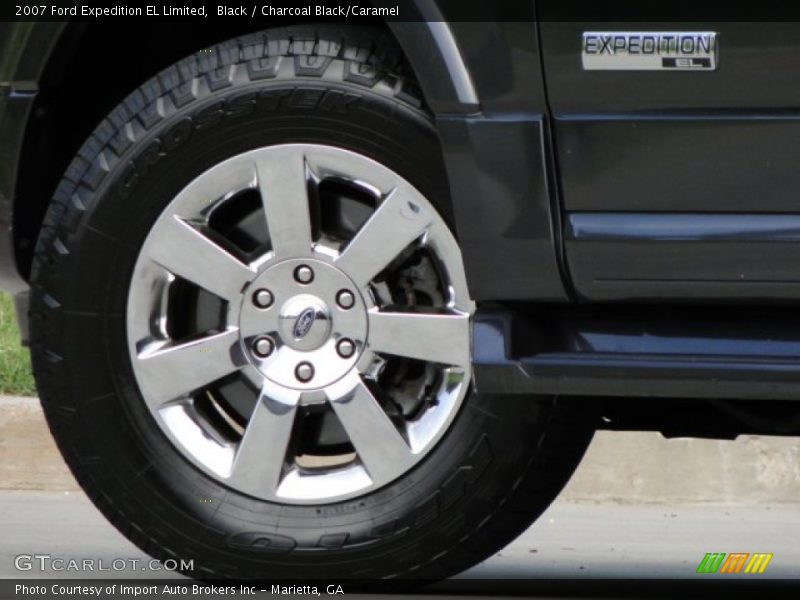 Black / Charcoal Black/Caramel 2007 Ford Expedition EL Limited