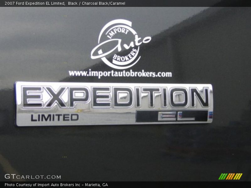 Black / Charcoal Black/Caramel 2007 Ford Expedition EL Limited