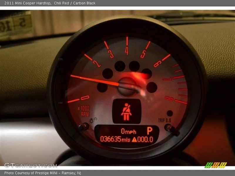 Chili Red / Carbon Black 2011 Mini Cooper Hardtop