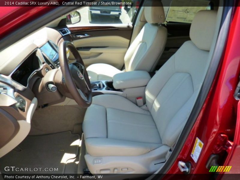 Crystal Red Tintcoat / Shale/Brownstone 2014 Cadillac SRX Luxury AWD