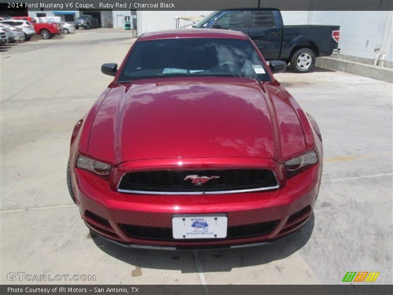 Ruby Red / Charcoal Black 2014 Ford Mustang V6 Coupe