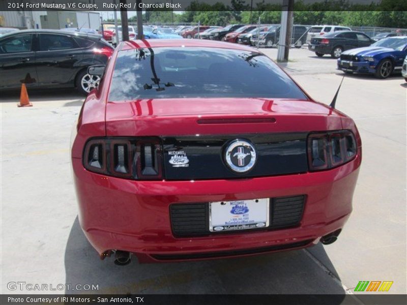 Ruby Red / Charcoal Black 2014 Ford Mustang V6 Coupe