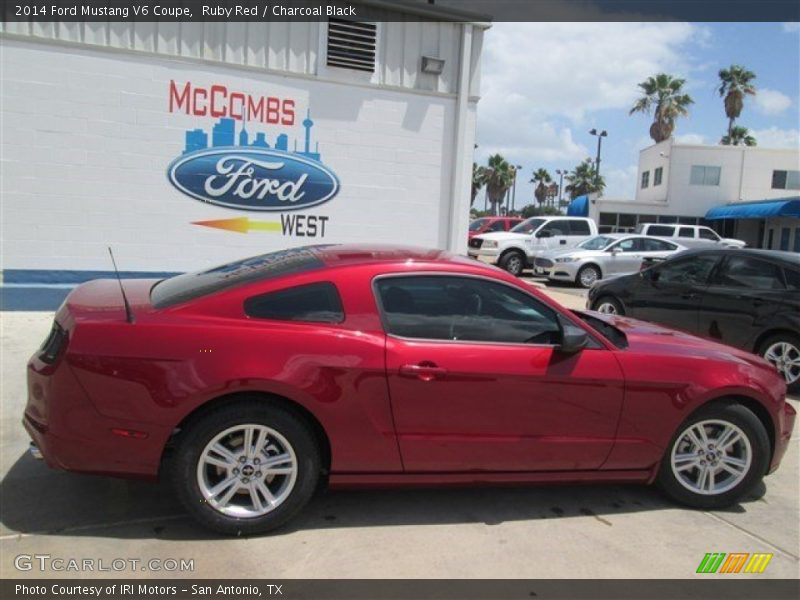 Ruby Red / Charcoal Black 2014 Ford Mustang V6 Coupe