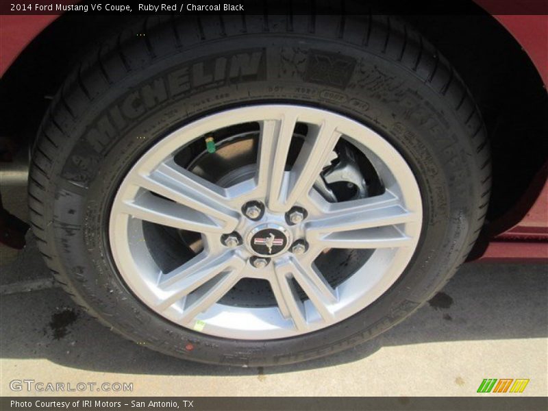 Ruby Red / Charcoal Black 2014 Ford Mustang V6 Coupe