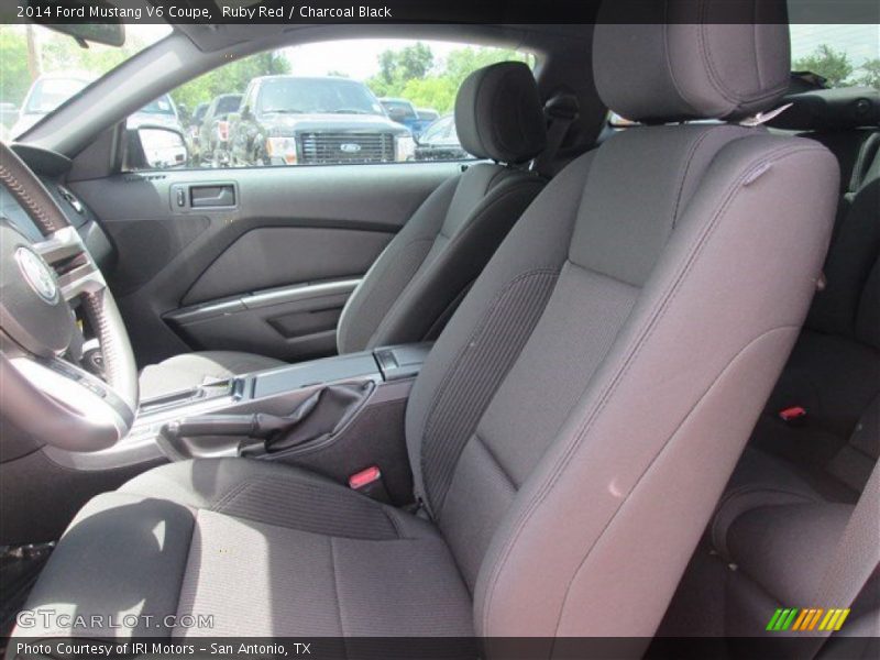 Ruby Red / Charcoal Black 2014 Ford Mustang V6 Coupe