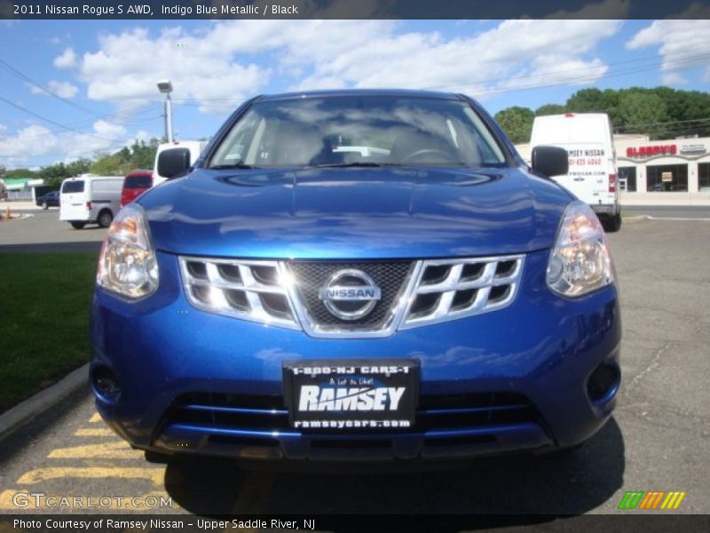 Indigo Blue Metallic / Black 2011 Nissan Rogue S AWD