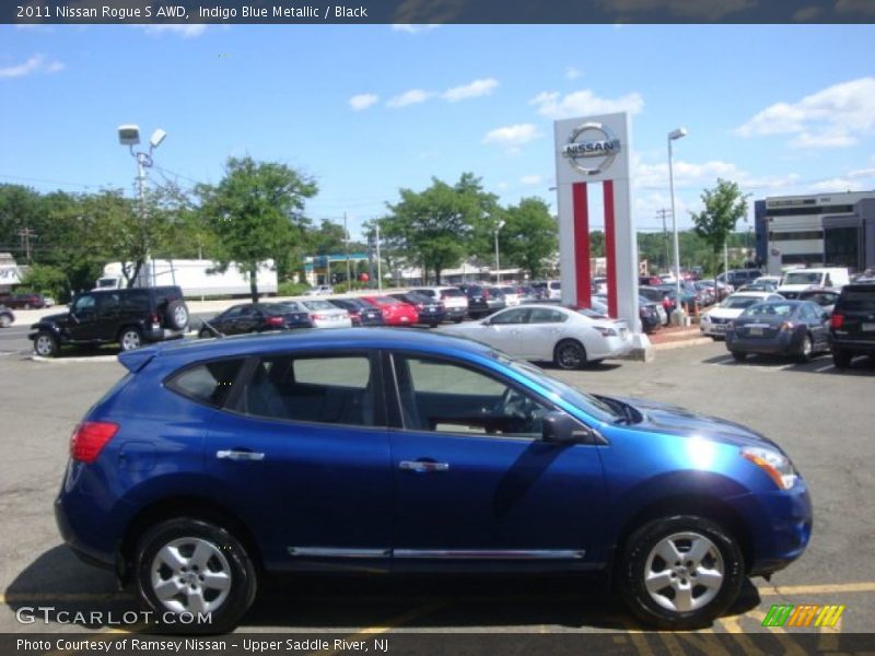 Indigo Blue Metallic / Black 2011 Nissan Rogue S AWD