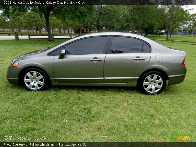 Galaxy Gray Metallic / Gray 2008 Honda Civic LX Sedan